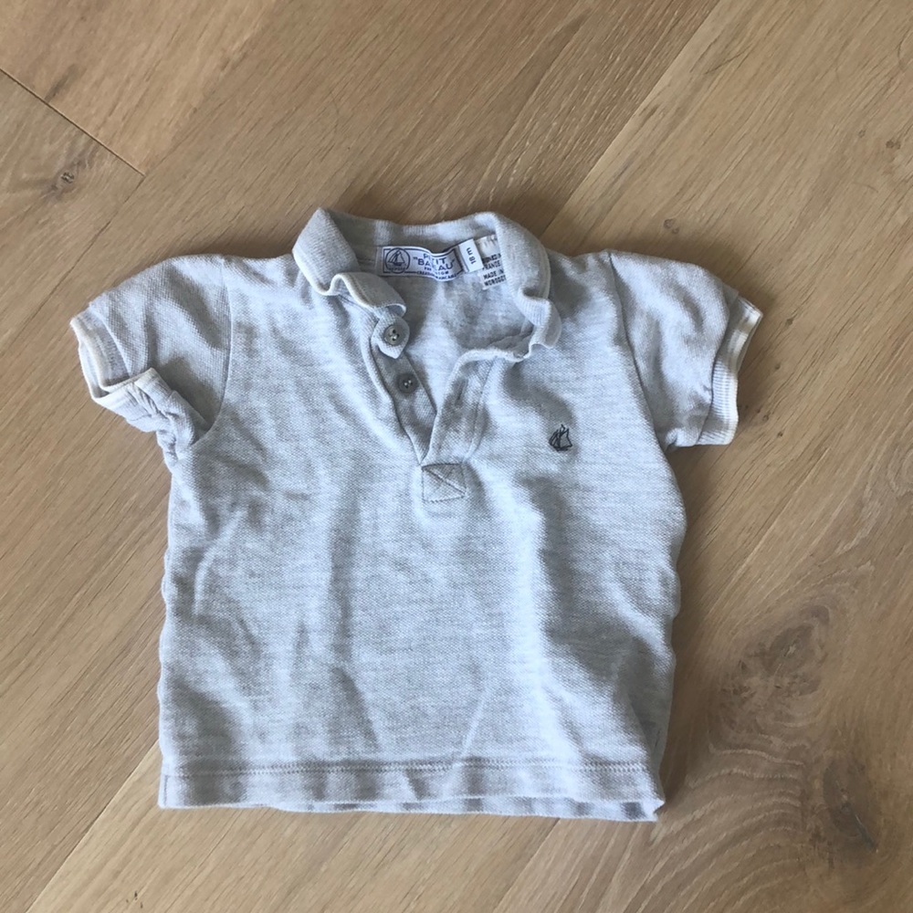 Petit Bateau Button Polo, 18M